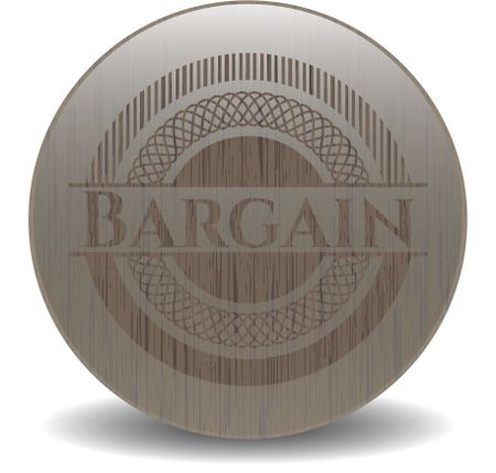 Bargain retro wooden emblem