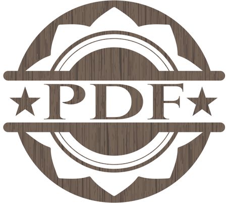 PDF retro wooden emblem