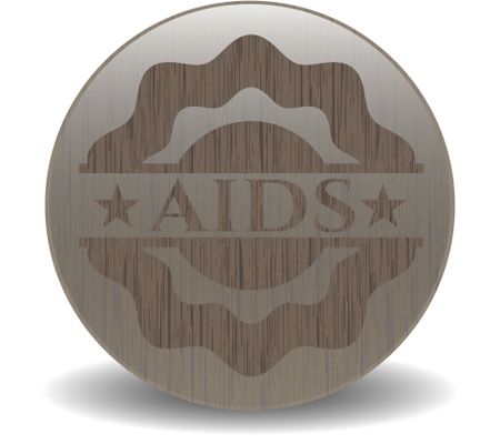 aids-wood-emblem-retro-419405497 AIDS wood emblem. Retro