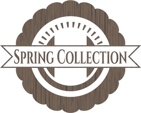 Spring Collection wood emblem. Retro