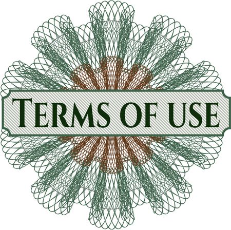 Terms of use linear rosette