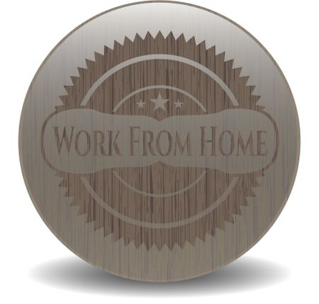Work From Home wood signboards