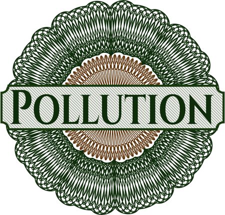 Pollution abstract rosette