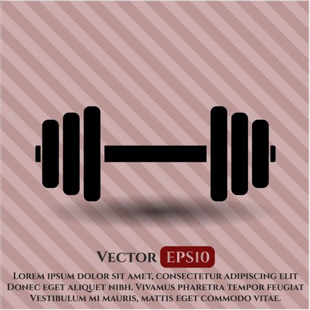 Dumbbell icon vector symbol flat eps jpg app web concept website