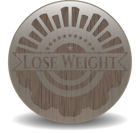 Lose Weight wooden emblem