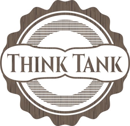 Think Tank wooden emblem