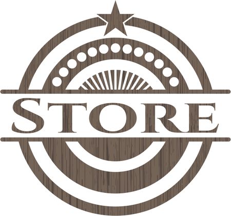 Store wooden emblem