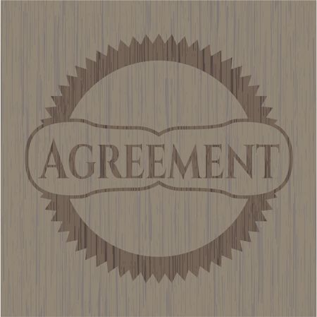 Agreement wooden emblem