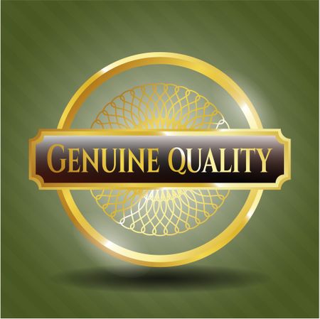 Genuine Quality gold emblem