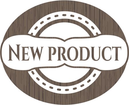 New Product wood icon or emblem