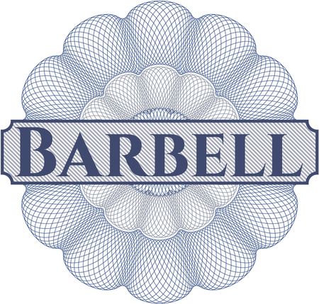 Barbell abstract linear rosette