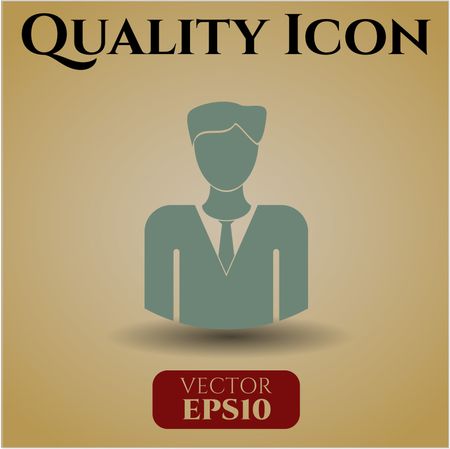 businessman icon vector symbol flat eps jpg app web