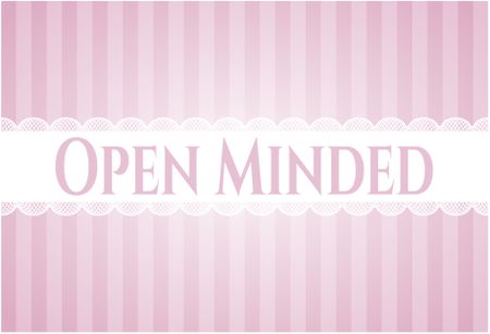 Open Minded banner or poster