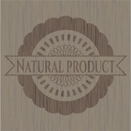 Natural Product retro wood emblem