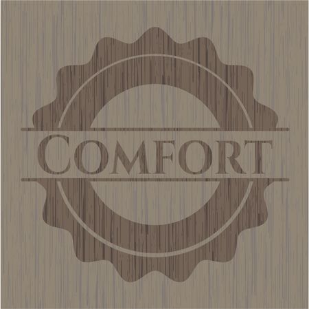 Comfort retro wood emblem