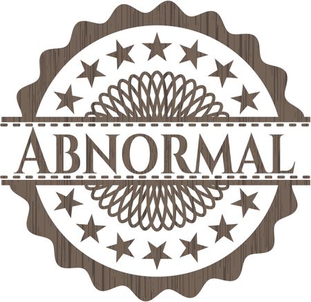 Abnormal wood icon or emblem