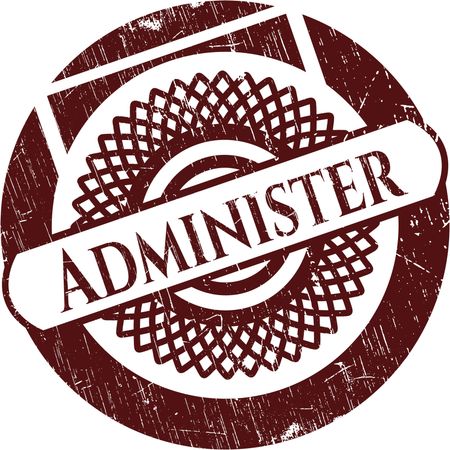 Administer rubber grunge texture stamp
