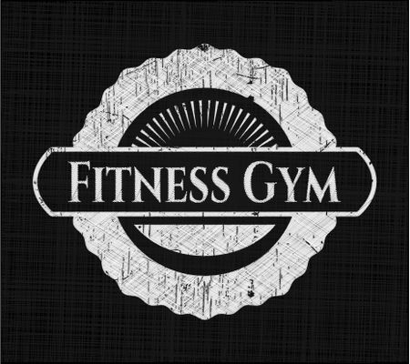 Fitness Gym on blackboard