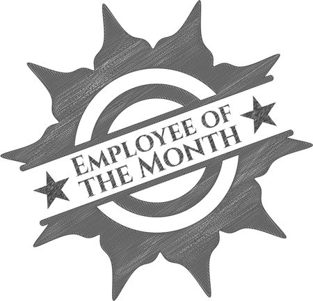 Employee of the Month with pencil strokes