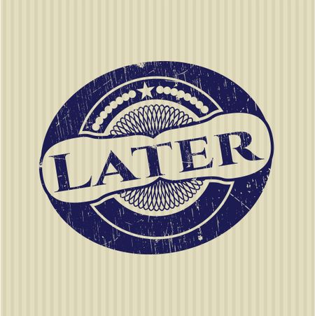 Later rubber grunge seal
