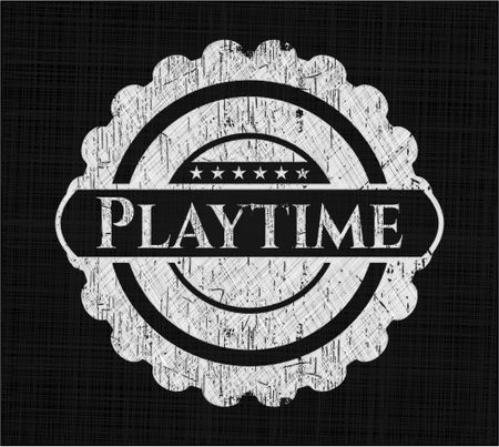 Playtime chalkboard emblem