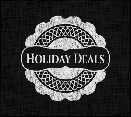 Holiday Deals chalkboard emblem
