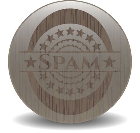 Spam vintage wood emblem