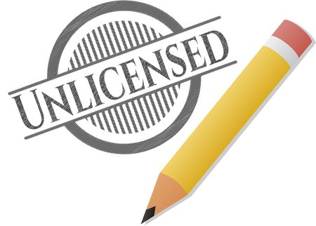 Unlicensed pencil emblem