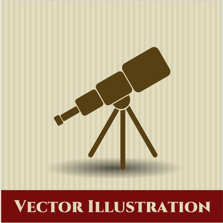 telescope icon vector symbol flat eps jpg app web concept