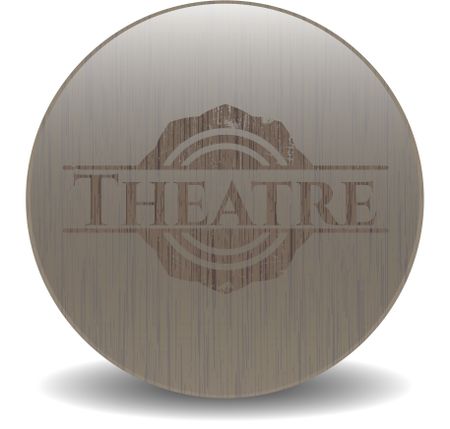 Theatre retro wood emblem