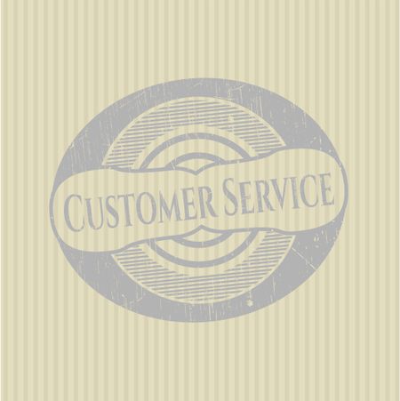 Customer Service grunge style stamp