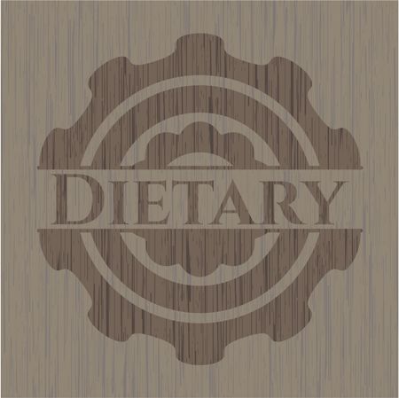 Dietary wooden emblem. Vintage.