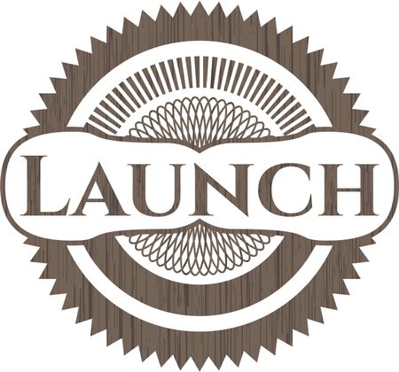 Launch retro wood emblem