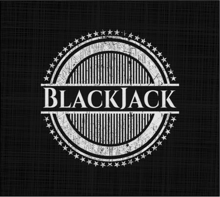 BlackJack chalkboard emblem