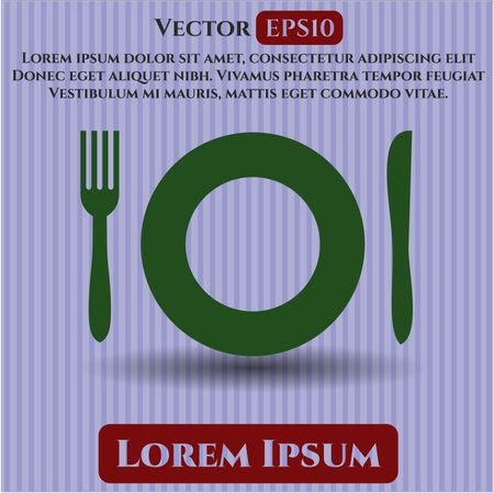restaurant icon vector symbol flat eps jpg app web concept