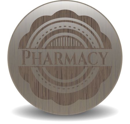 Pharmacy wood emblem. Vintage.