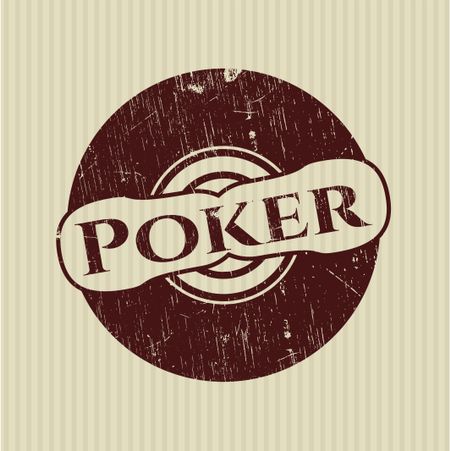 Poker rubber grunge texture stamp
