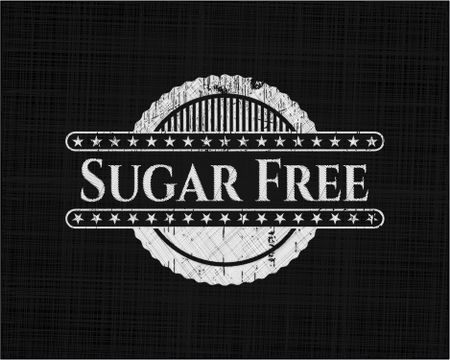 Sugar Free written on a chalkboard