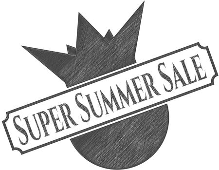 Super Summer Sale pencil emblem