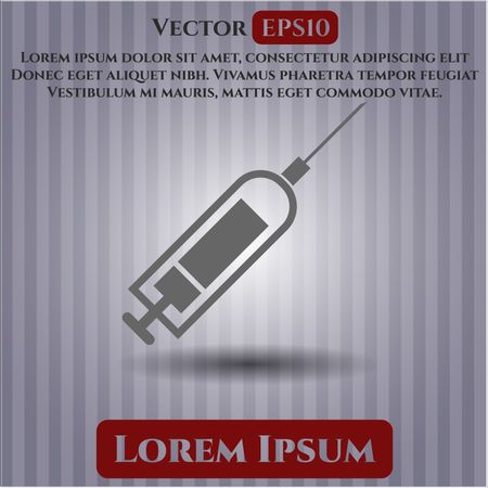 Syringe vector icon