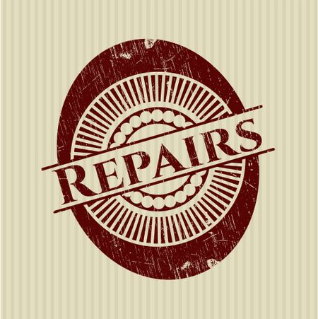 Repairs rubber grunge stamp