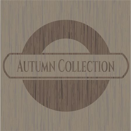 Autumn Collection retro wood emblem