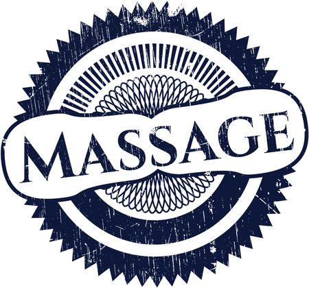 Massage grunge stamp