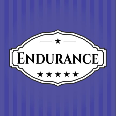 Endurance card, colorful, nice design