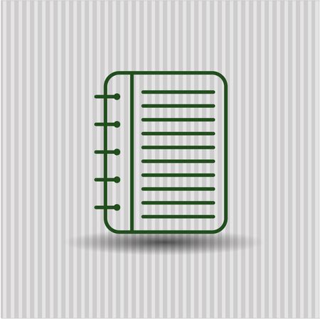 note book icon vector symbol flat eps jpg app web concept