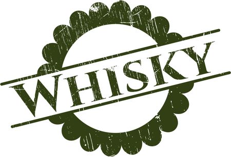 Whisky rubber grunge texture seal