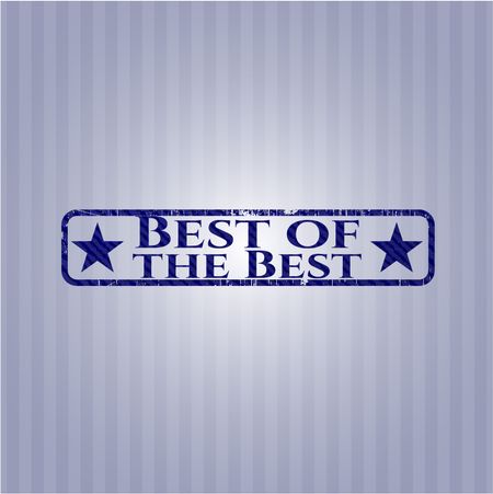 Best of the Best emblem with denim high quality background