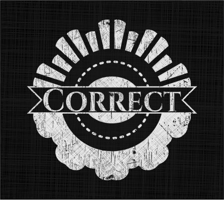 Correct with chalkboard texture