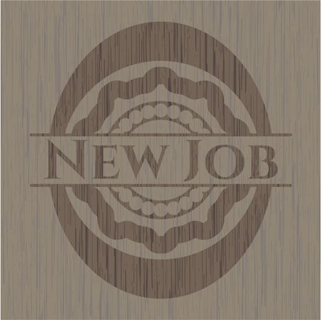 New Job wooden emblem