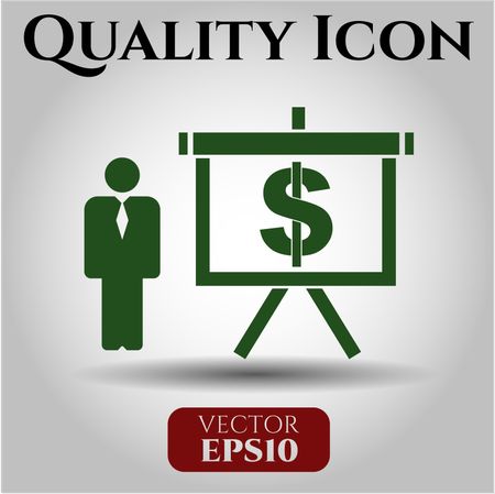 business presentation icon vector symbol flat eps jpg